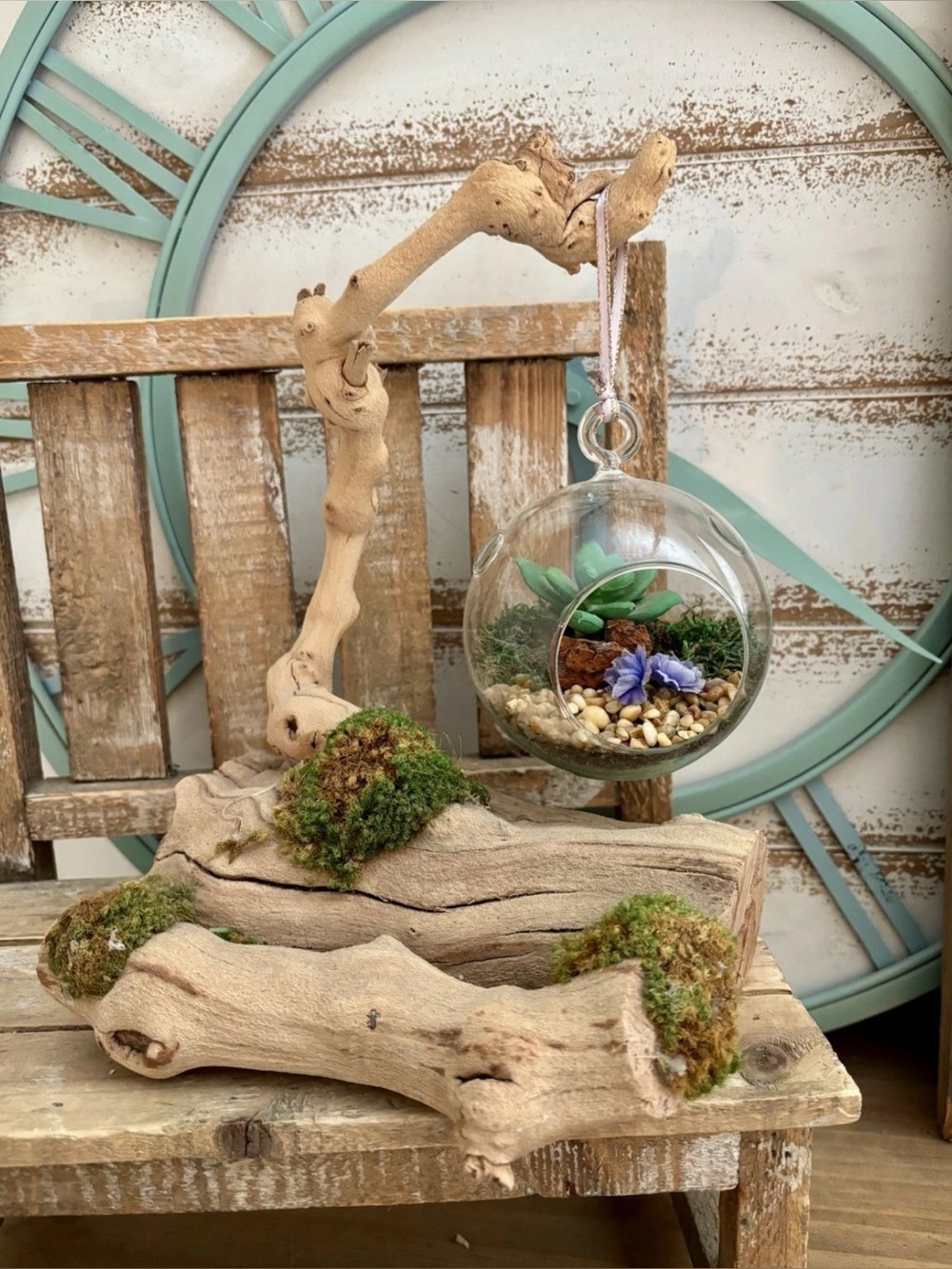 Natural Driftwood Root with Moss Aquarium Decoration NEW!